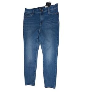 Simply Vera Vera Wang Jeans Womens 8 Blue Skinny Mid Rise Power Stretch